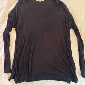 LOFT Black Long Sleeve Tee